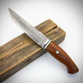 Damascus Steel Folding Knife – Handmade EDC Pocket Knife for Men | Ironwood Handle Gift Knife
