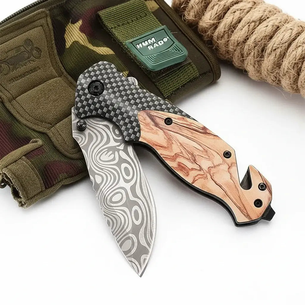 EDC pocket knife stainless steel Folding Knife – Micarta Pocket Knife