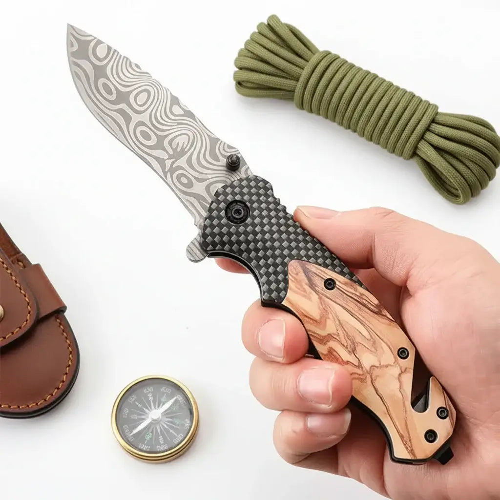 EDC pocket knife stainless steel Folding Knife – Micarta Pocket Knife