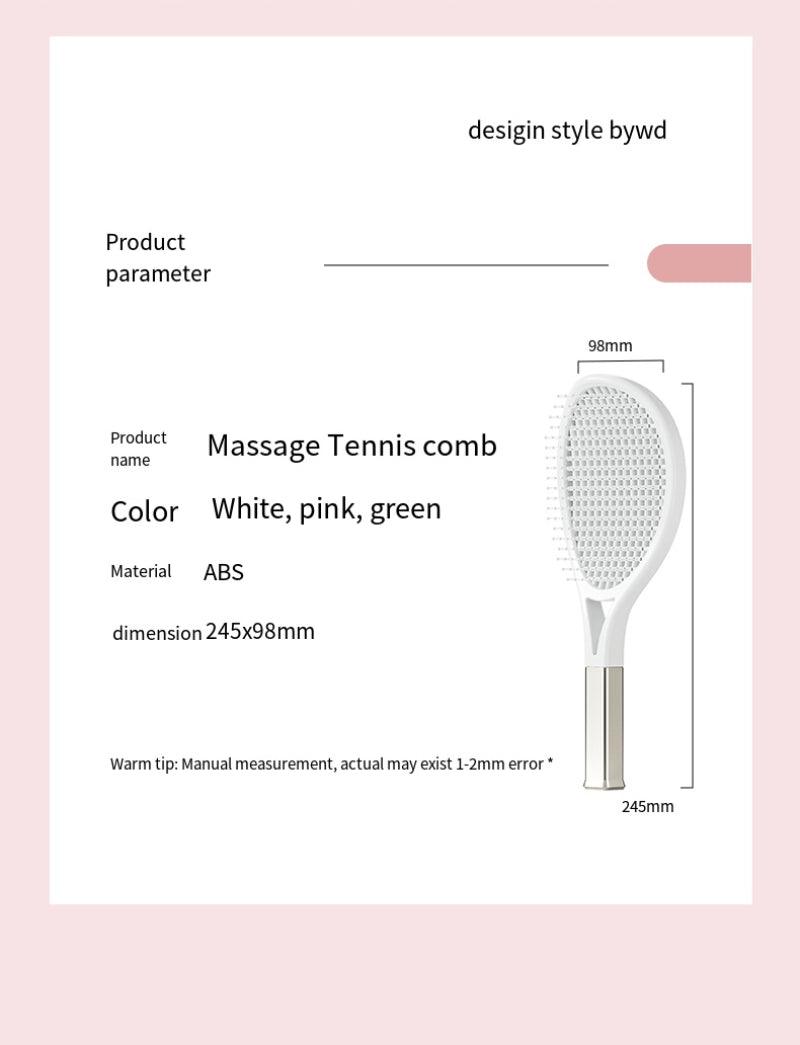 Hair Comb Tennis Racket